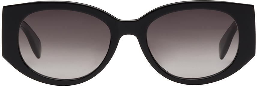 商品Alexander McQueen|Black Graffiti Sunglasses,价格¥1866,第1张图片