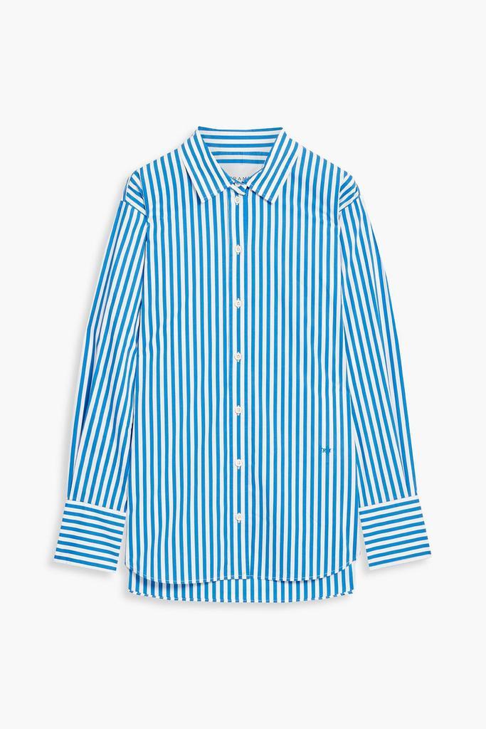 商品FRAME|Oversized striped cotton-poplin shirt,价格¥1163,第1张图片