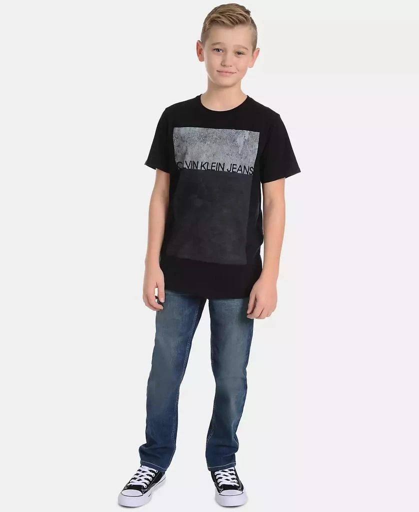 商品Calvin Klein|Big Boys Graphic-Print Cotton T-Shirt,价格¥69,第4张图片详细描述