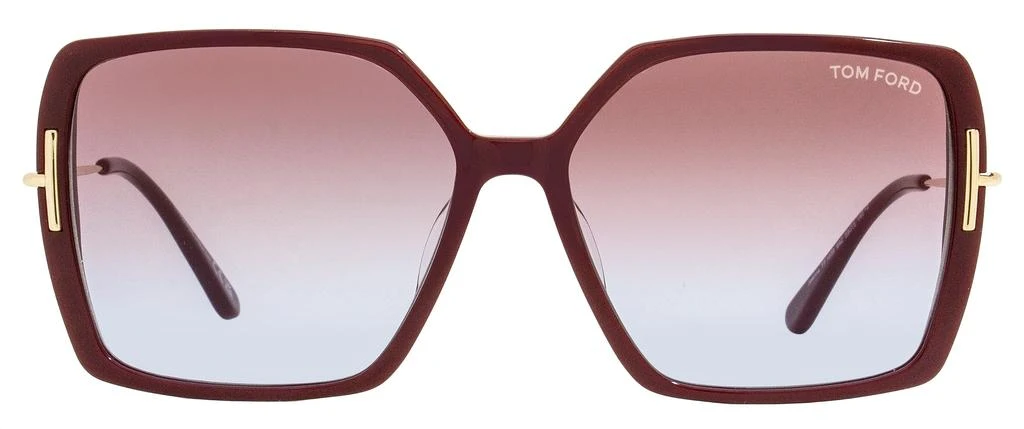 商品Tom Ford|Tom Ford Women's Joanna Butterfly Sunglasses TF1039 69Z Bordeaux/Gold 59mm,价格¥1394,第2张图片详细描述