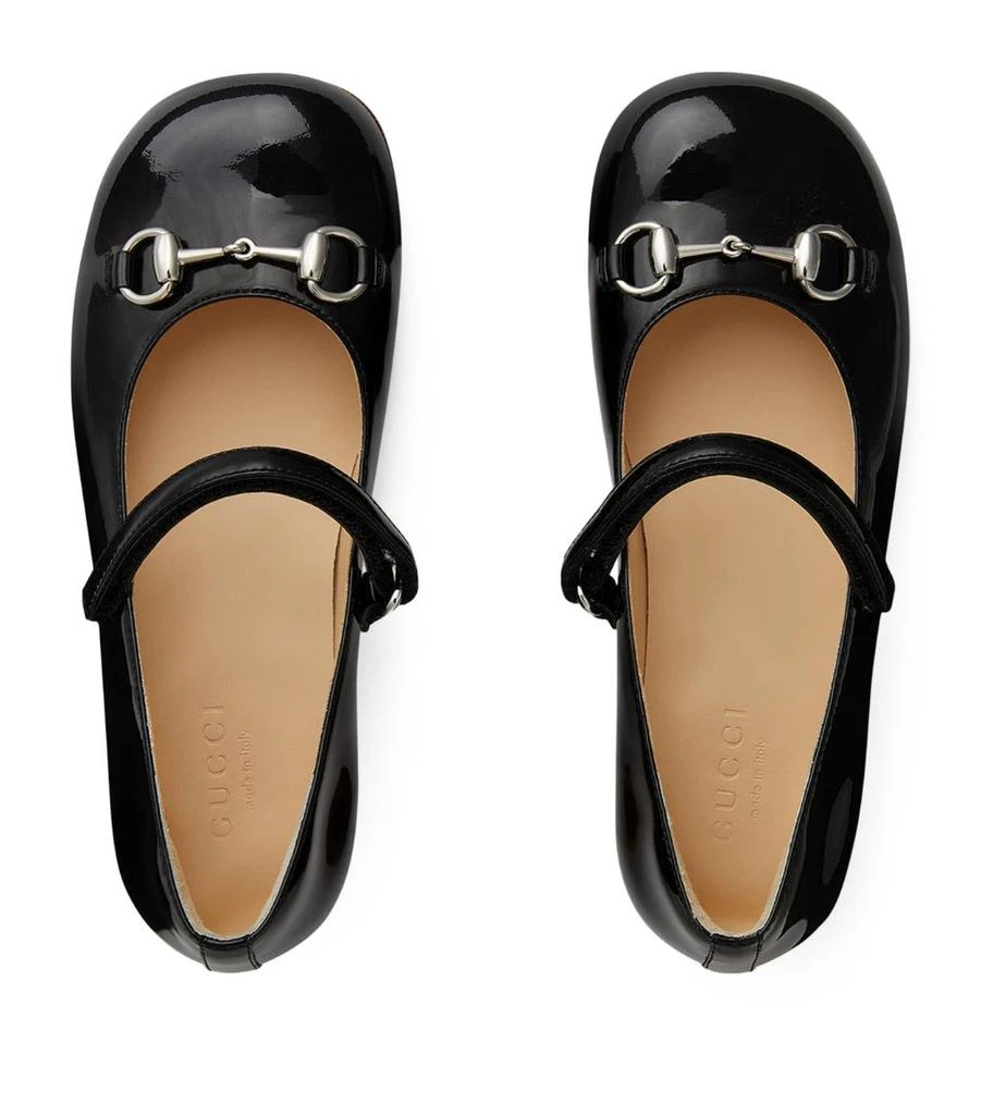 商品Gucci|Patent Horsebit Ballet Flats,价格¥4112,第3张图片详细描述