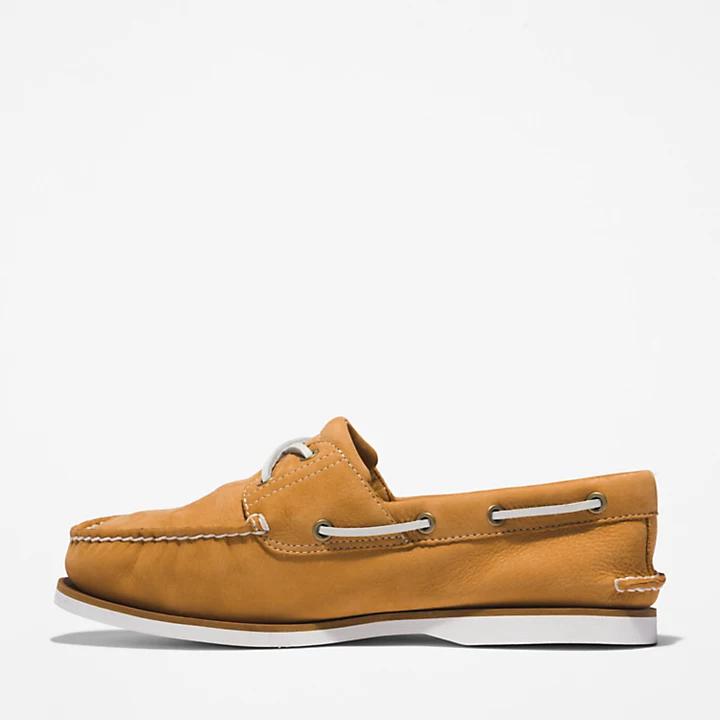 Timberland® 2-Eye Classic Boat Shoe for Men in Light Brown商品第6张图片规格展示