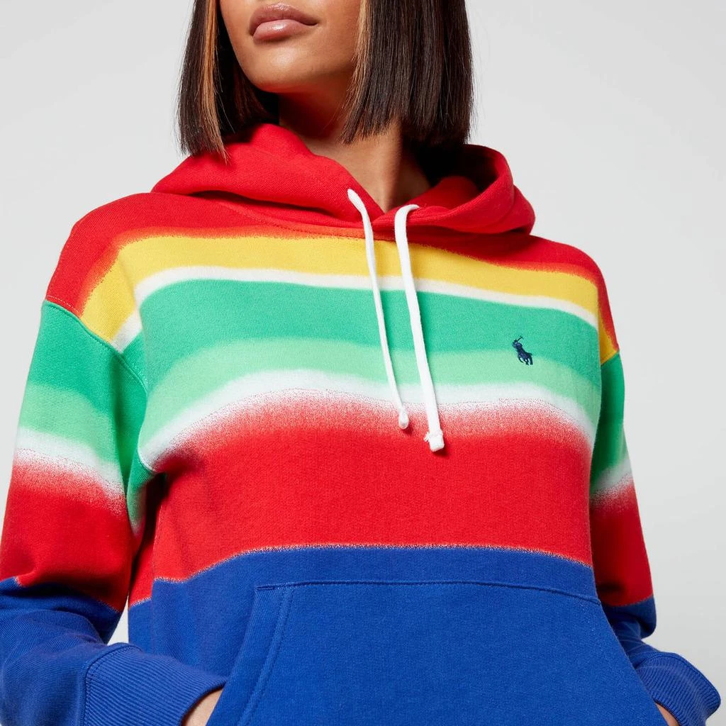 商品Ralph Lauren|Polo Ralph Lauren Women's Stripe Hooded Sweatshirt - Spectra,价格¥574,第4张图片详细描述