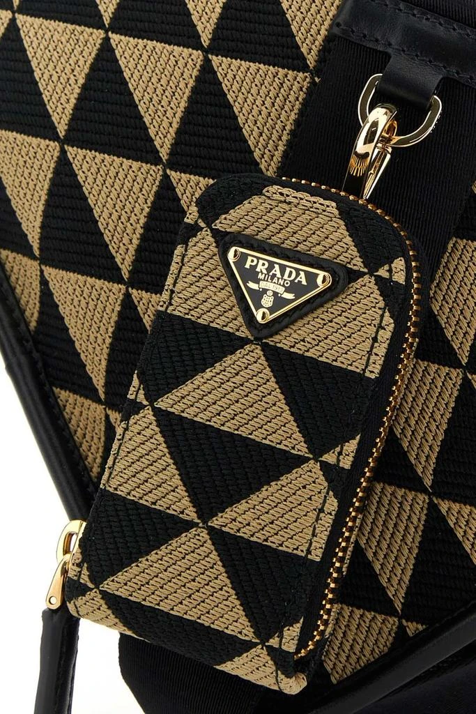 商品Prada|Prada Symbole Embroidered Foldover Top Messenger Bag,价格¥16325,第4张图片详细描述