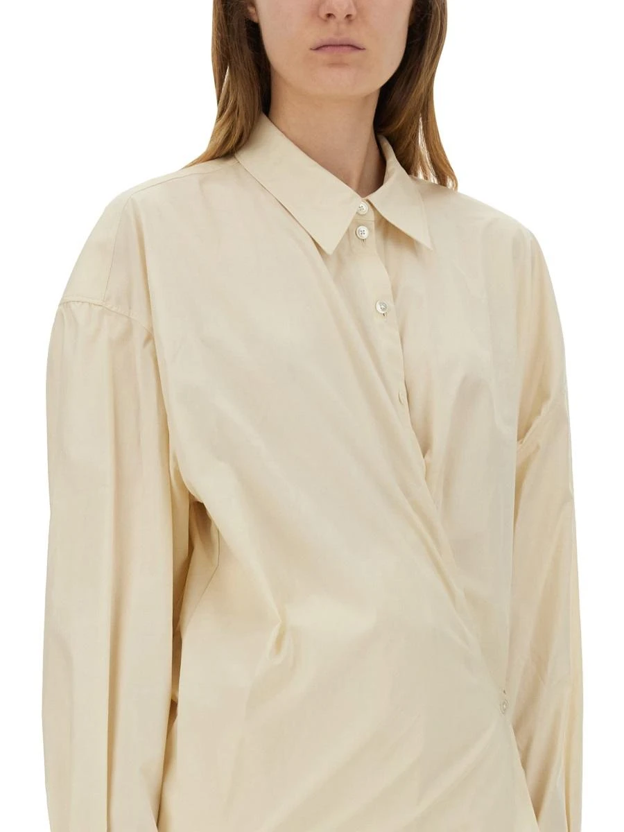 商品Lemaire|Lemaire 女士衬衫 SH1141LF588YE507 白色,价格¥3304,第5张图片详细描述