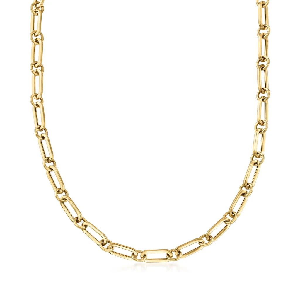 商品Ross-Simons|Ross-Simons Italian 18kt Gold Over Sterling Paper Clip Link Necklace,价格¥830,第5张图片详细描述