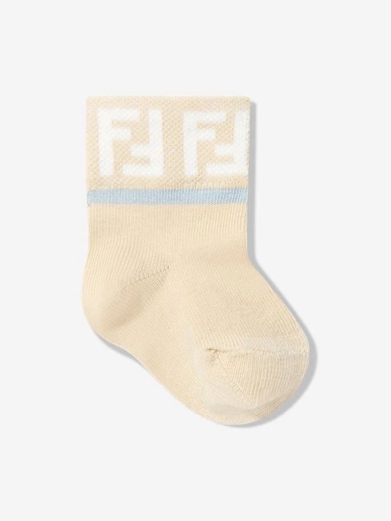 商品Fendi|Fendi Baby Boys Logo Socks Set (5 Pairs) in Multicolour,价格¥423,第3张图片详细描述