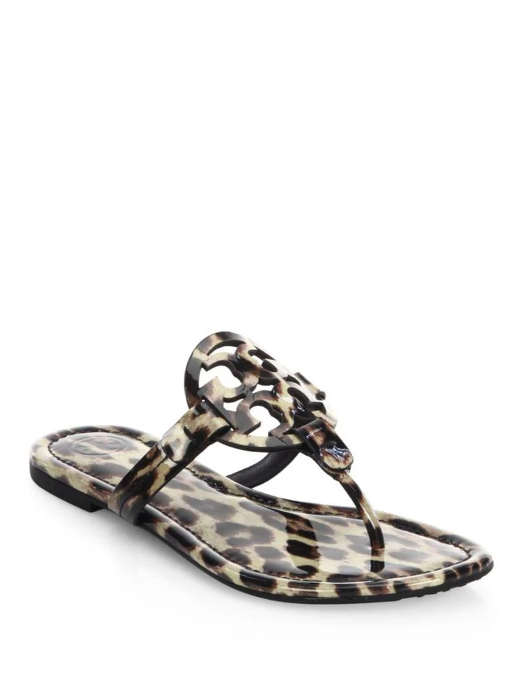 商品Tory Burch|Miller Printed Leather Sandals,价格¥1044,第1张图片