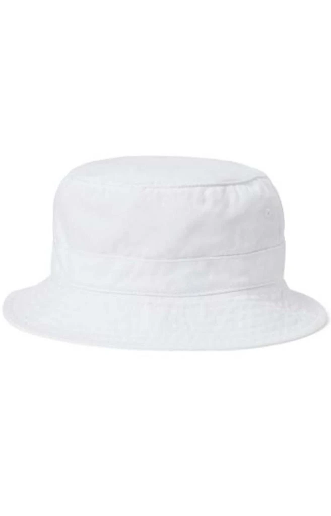 商品Ralph Lauren|Twill Loft Bucket Hat - White,价格¥265,第2张图片详细描述