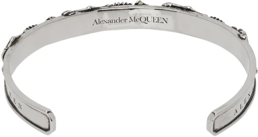 商品Alexander McQueen|Silver Dancing Skeleton Cuff,价格¥2598,第2张图片详细描述