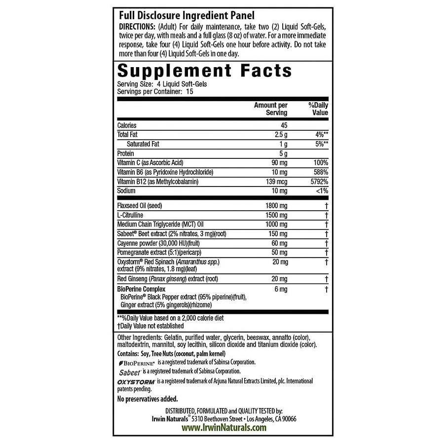 商品Irwin Naturals|甜菜根汁软胶囊,价格¥163,第2张图片详细描述