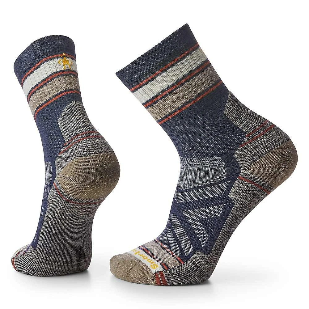 商品SmartWool|Smartwool Men's Performance Hike Light Cushion Striped Mid Crew Sock,价格¥132,第3张图片详细描述