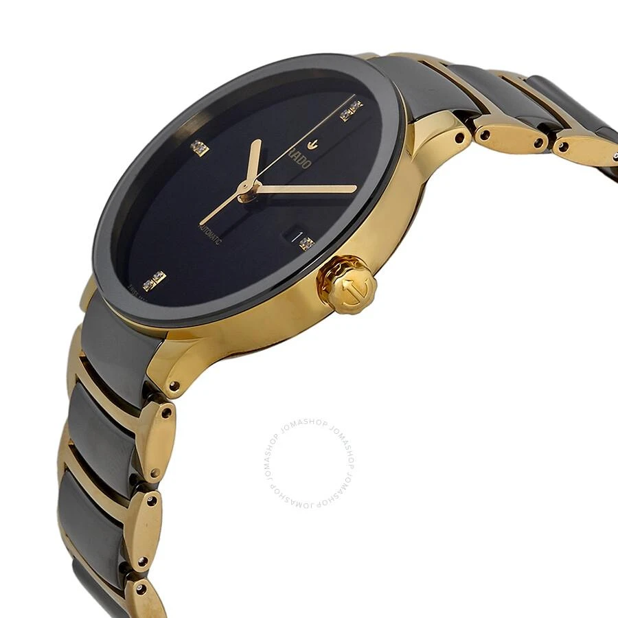 商品Rado|Centrix Black Dial Gold-plated and Black Ceramic Men's Watch R30035712,价格¥12250,第2张图片详细描述