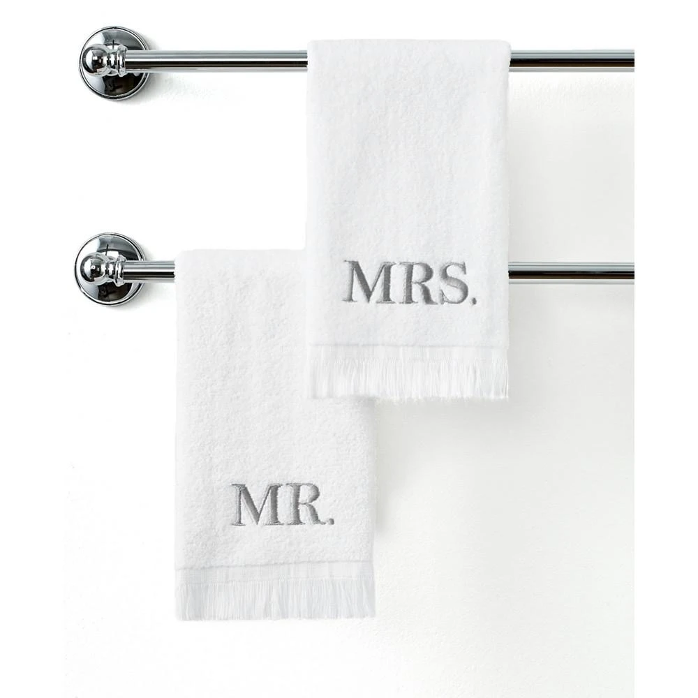 商品Avanti|Bath Towels, Mr. & Mrs. 11" x 18" Fingertip Towel,价格¥88,第1张图片