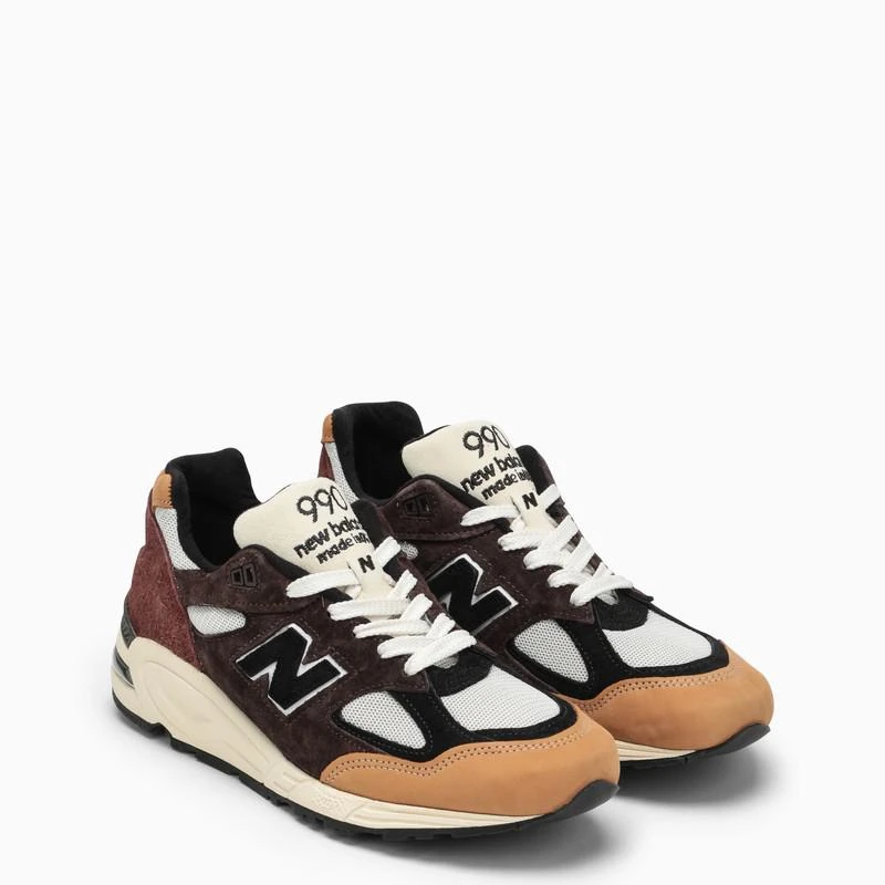商品New Balance|Brown/beige/cream 990v2 Teddy Santis sneakers,价格¥1039,第2张图片详细描述