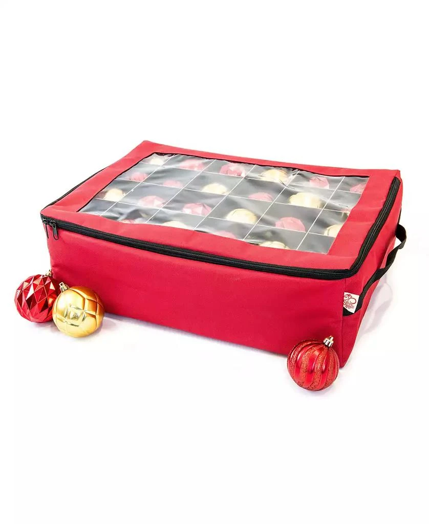 商品Santa's Bag|2 Tray Christmas Ornament Storage Box with Clear Lid,价格¥464,第1张图片