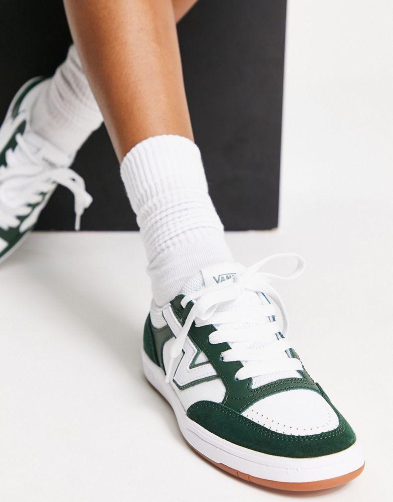 Vans Lowland trainers in green/white商品第4张图片规格展示