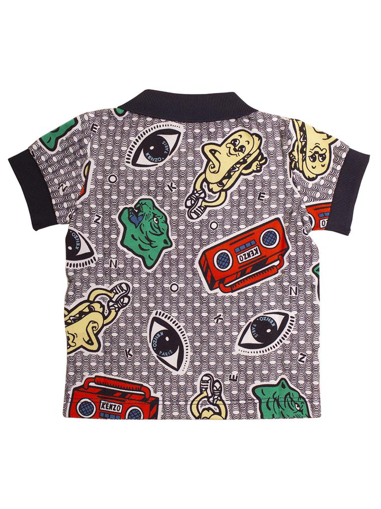 Kenzo Kids Newborn Polo Shirt With Print商品第2张图片规格展示