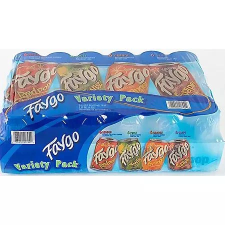 商品Faygo|Faygo Soda Variety Pack 12 fl. oz., 24 pk.,价格¥61,第1张图片