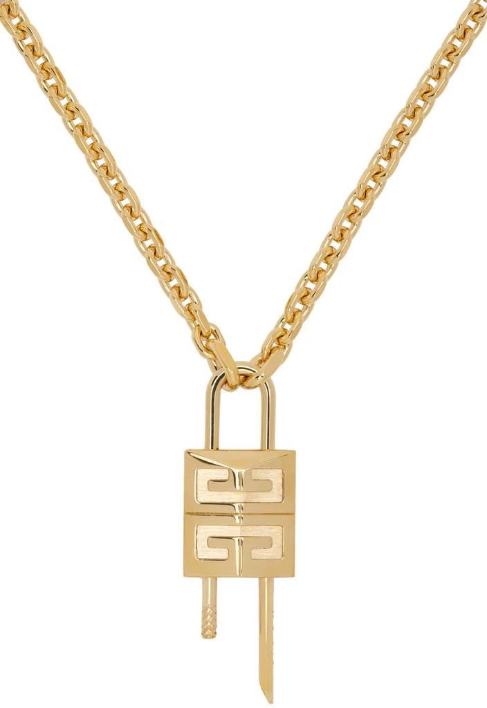 商品Givenchy|Gold Lock Necklace,价格¥5721,第2张图片详细描述