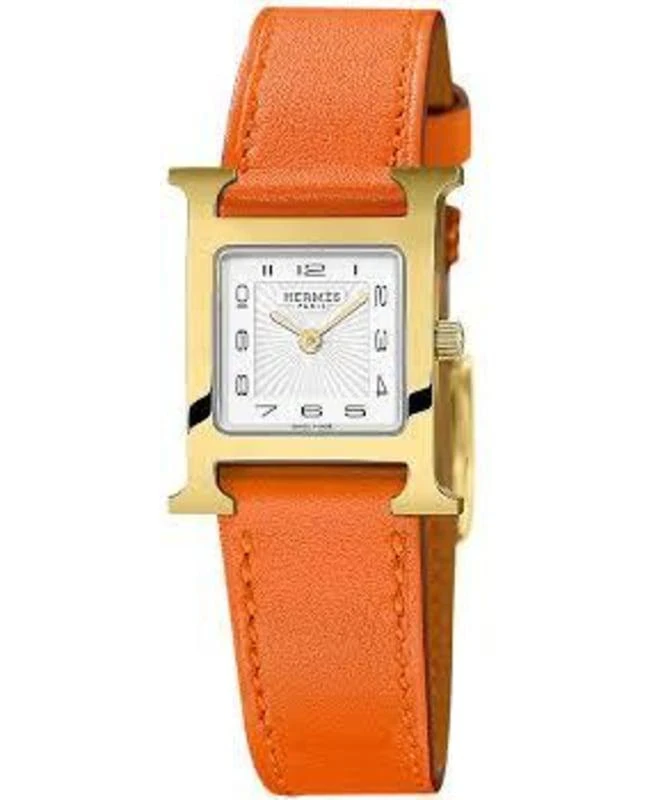 商品Hermes|Hermes H Hour Gold Plated Case Unisex Watch 037895WW00,价格¥19759,第1张图片