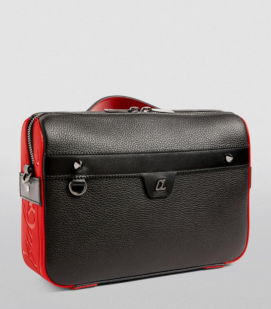 【送料&関税込】Christian Louboutin Ruisbuddy Shoulder Bag Ruisbuddy - Messenger bag - Grained calf leather and rubber