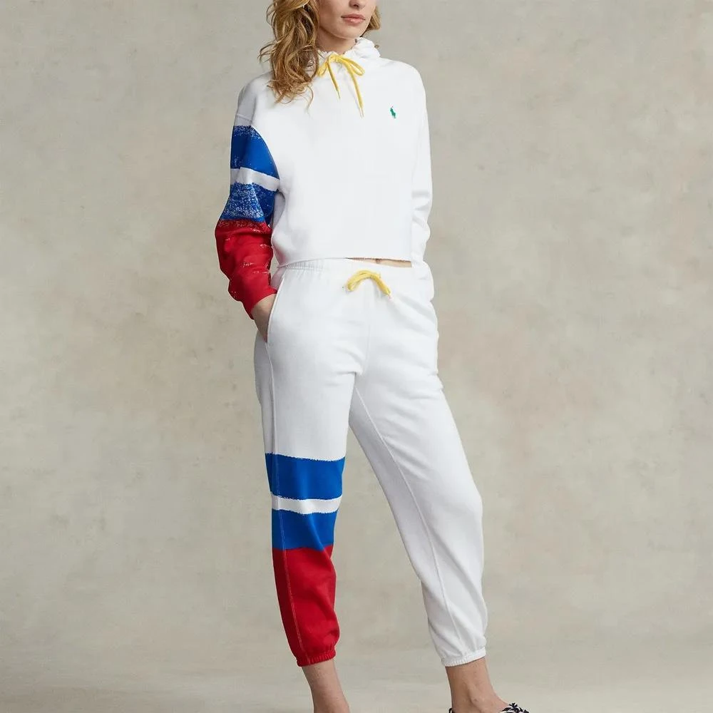 商品Ralph Lauren|Polo Ralph Lauren Cropped Cotton-Blend Jogging Bottoms,价格¥646,第1张图片