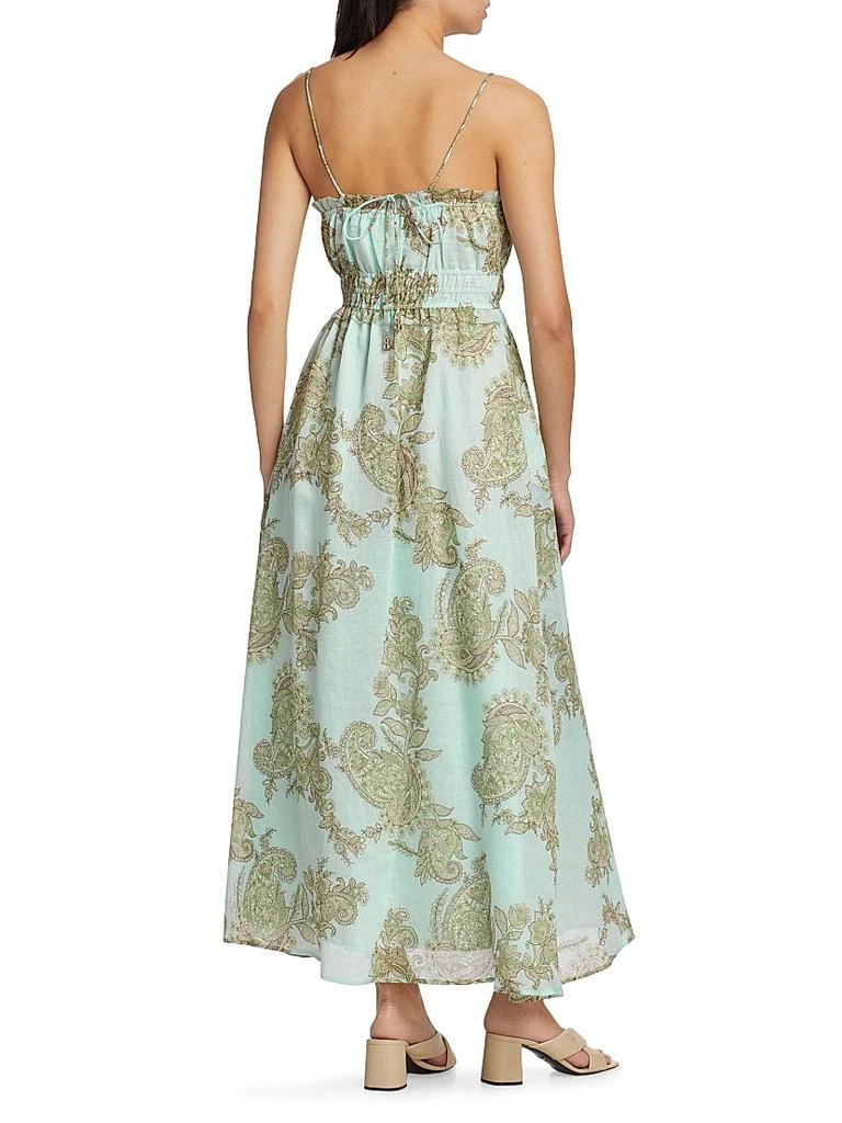 商品Kivari|Zoe Paisley Linen-Blend Slipdress,价格¥1291,第5张图片详细描述