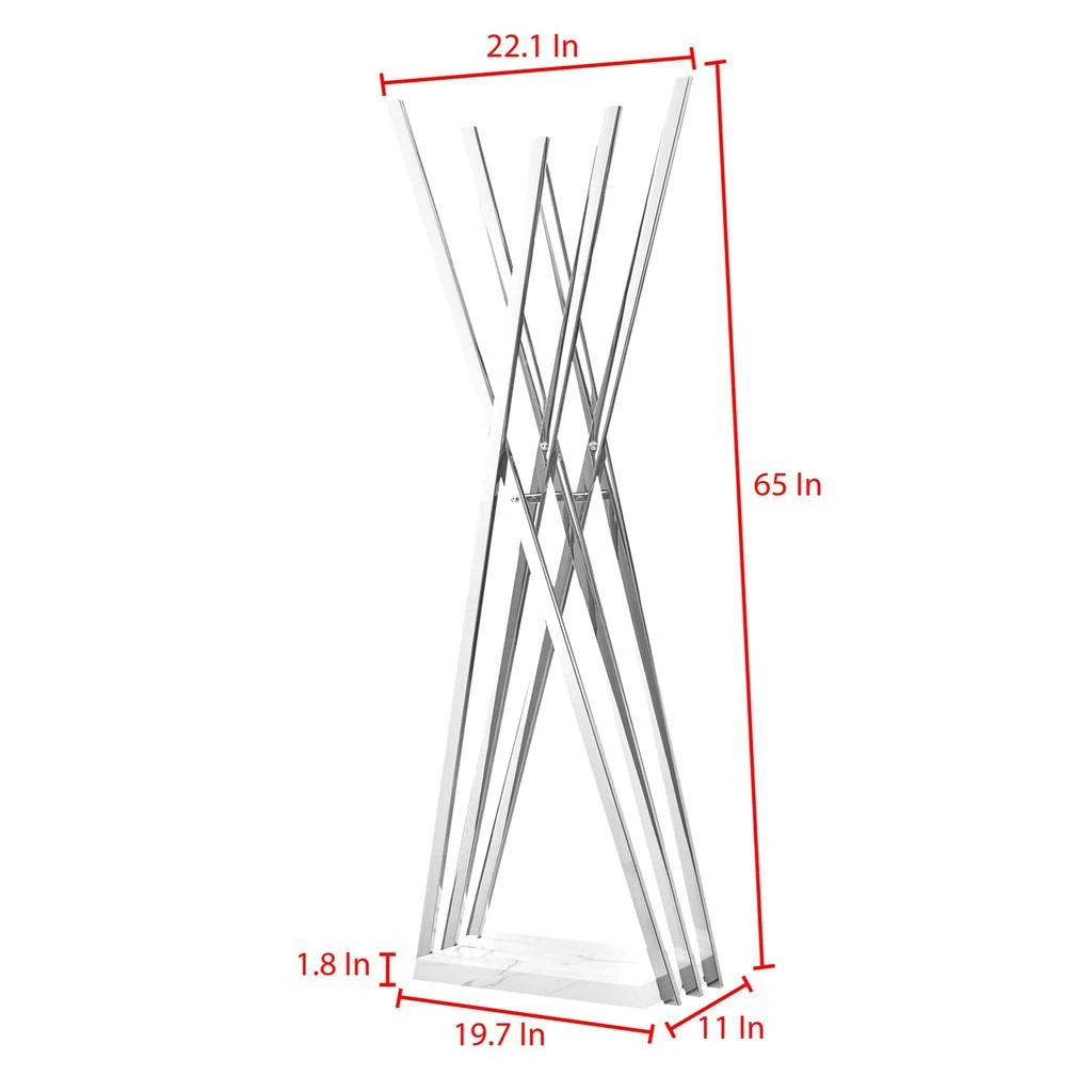 Inspired Home - Ameliah Coat Rack  Abstract Shape 6 Hooks 商品