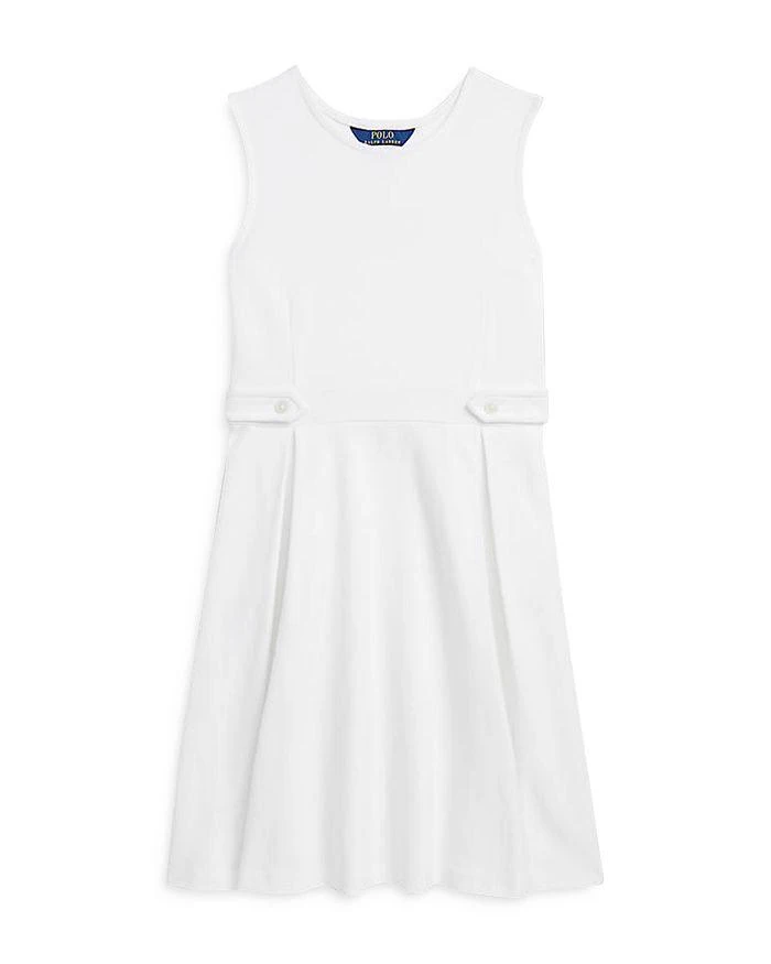 商品Ralph Lauren|Girls' Pleated Cotton Dress - Little Kid, Big Kid,价格¥311,第1张图片