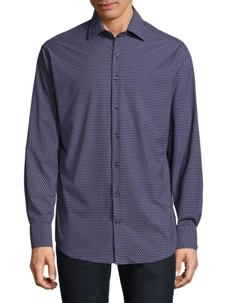 商品Peter Millar|Chex Print Shirt,价格¥506,第1张图片