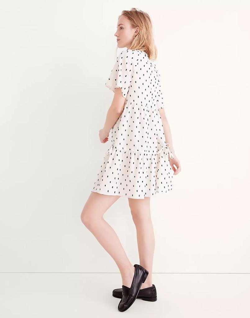 商品Madewell|Cotton-Linen Lorelei Mini Dress in Clip Dot,价格¥552,第4张图片详细描述