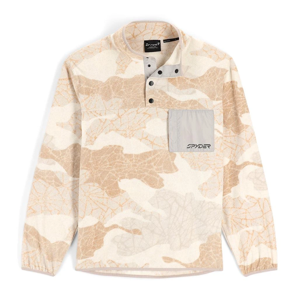 商品Spyder|Mens Snap Lounge Pullover - Haze Multi,价格¥474,第1张图片