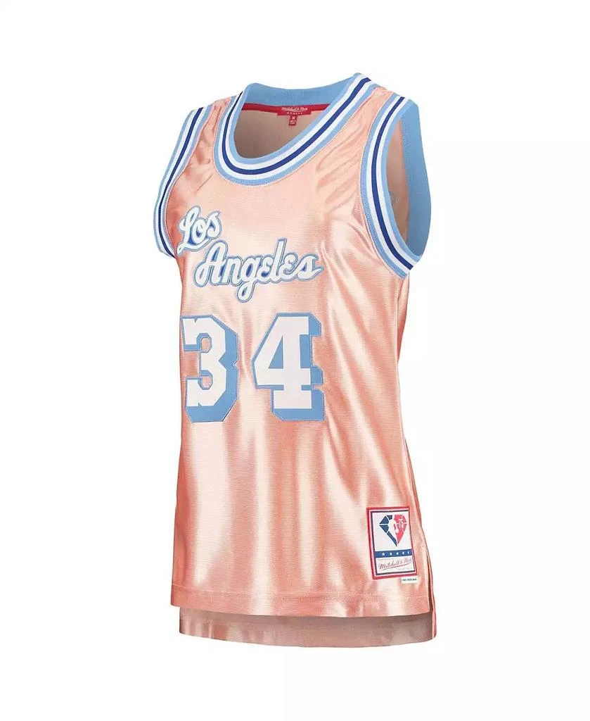 商品Mitchell & Ness|Women's Shaquille O'Neal Pink Los Angeles Lakers 75th Anniversary Rose Gold 1996 Swingman Jersey,价格¥1039,第3张图片详细描述