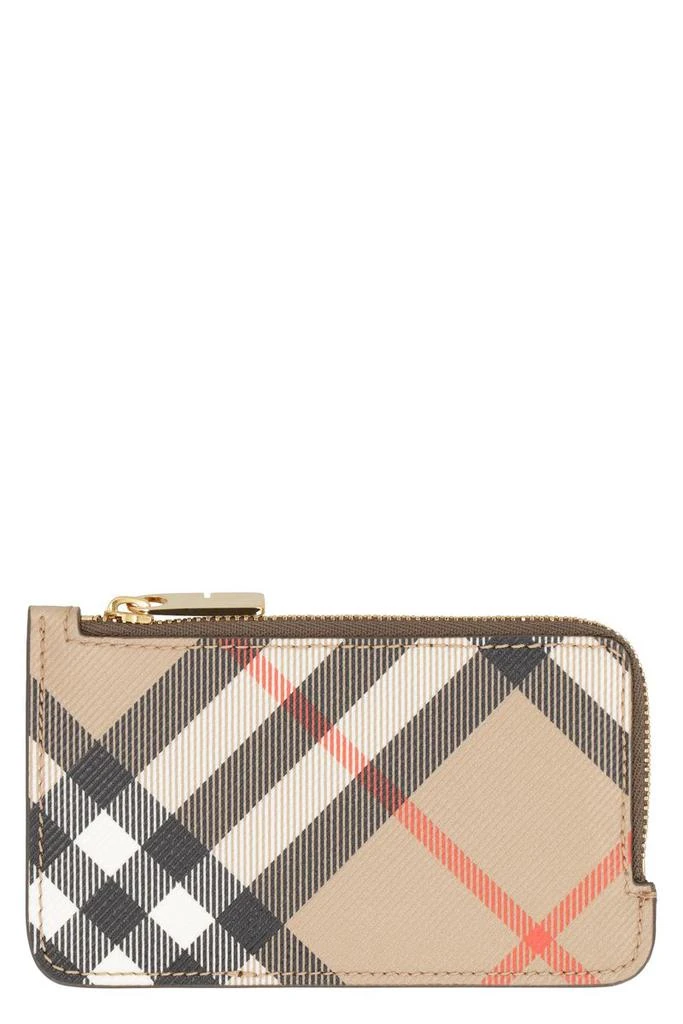 商品Burberry|Burberry Checked Motif Card Holder,价格¥1809,第1张图片