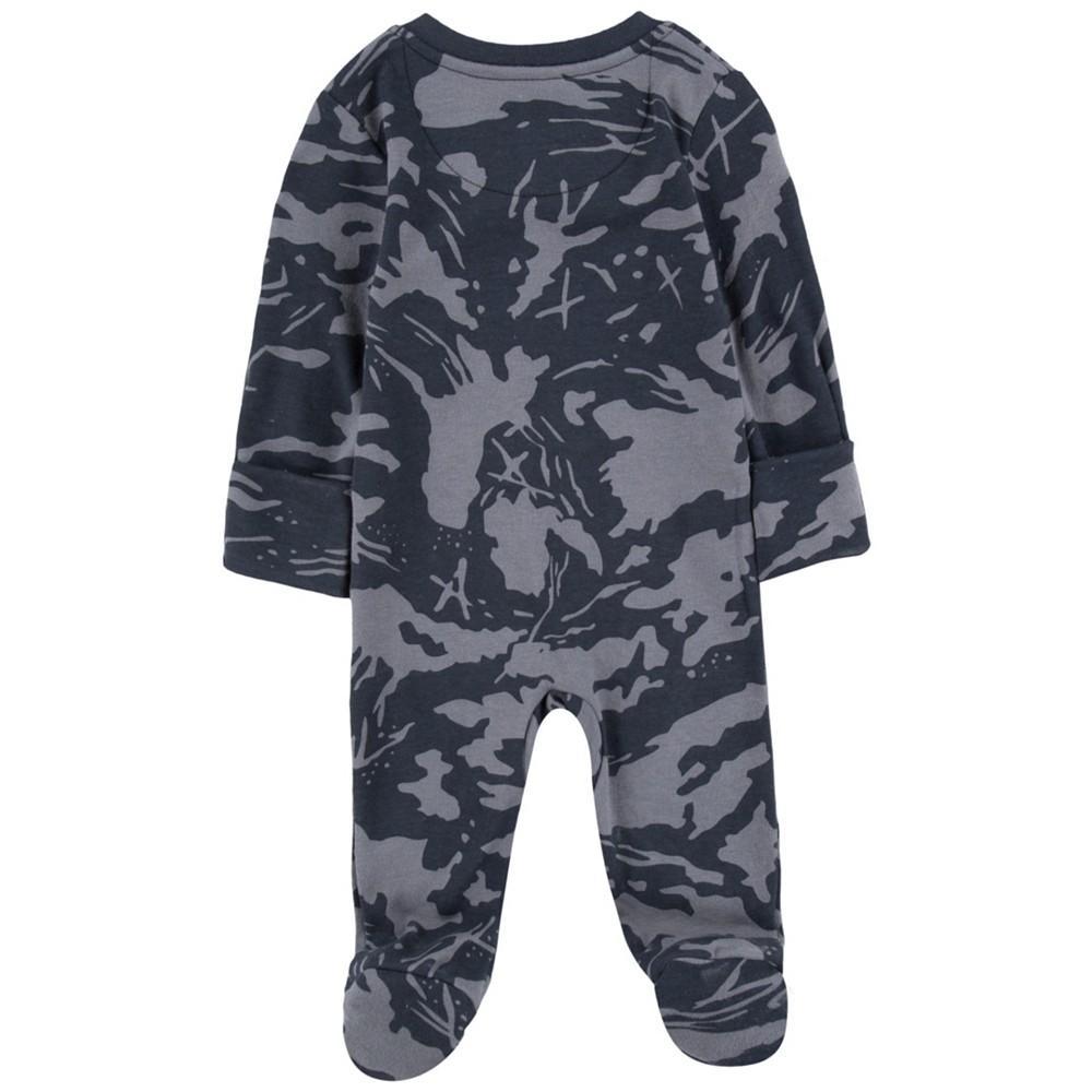 商品NIKE|Baby Boys Futura Camo Allover Print Long Sleeve Footed Coverall,价格¥89,第4张图片详细描述