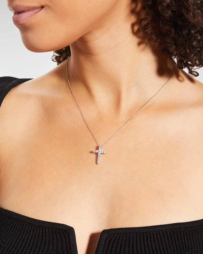 商品Roberto Coin|18K Diamond Cross Necklace, 20x15mm,价格¥26950,第2张图片详细描述