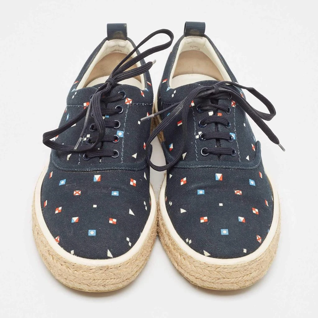 商品[二手商品] Louis Vuitton|Louis Vuitton Navy Blue Canvas and Rubber Espadrilles Size 43,价格¥1728,第3张图片详细描述