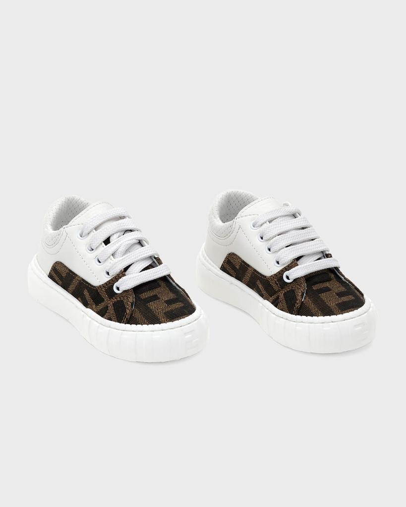 商品Fendi|Kid's FF Canvas Low-Top Sneakers, Baby,价格¥4217,第1张图片