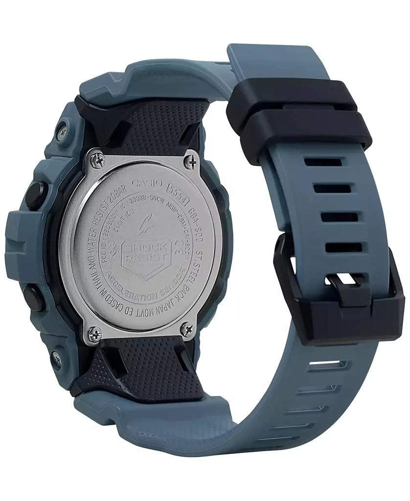 商品G-Shock|Men's Analog Digital Step Tracker Gray-Blue Resin Strap Watch 48.6mm表,价格¥731,第3张图片详细描述