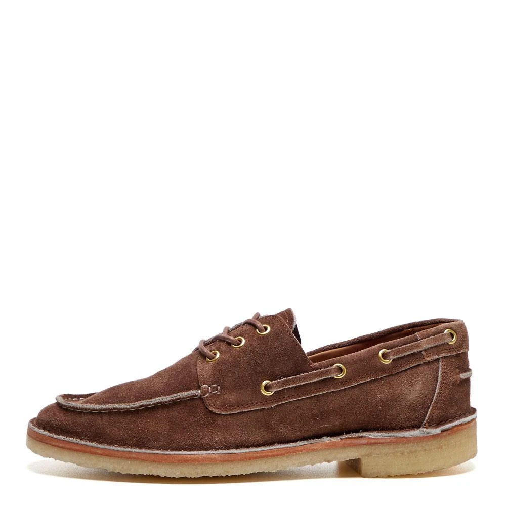 商品Grenson|Grenson Sheldon Boat Shoe - Cigar,价格¥1122,第1张图片