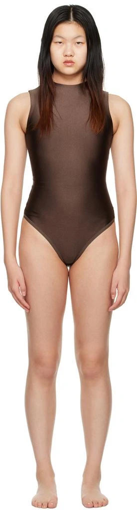 商品SKIMS|Brown Disco Sleeveless Bodysuit,价格¥807,第1张图片