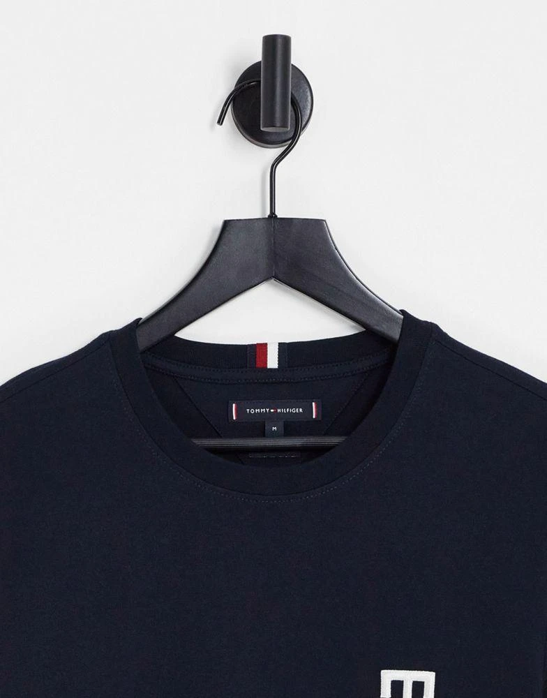 商品Tommy Hilfiger|Tommy Hilfiger essential monogram logo t-shirt in navy,价格¥486,第3张图片详细描述