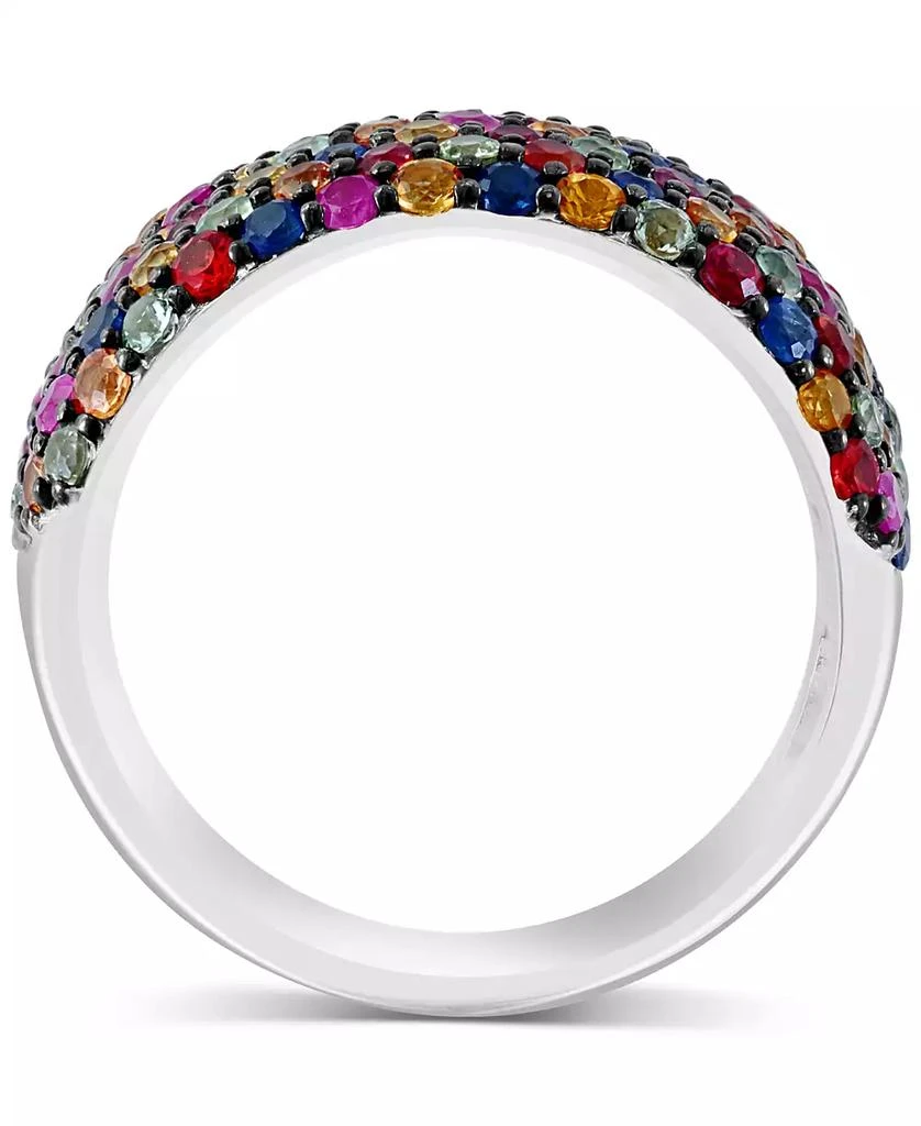 商品Effy|EFFY® Multicolor Sapphire Ring (3-5/8 ct. t.w.) in Sterling Silver,价格¥2913,第4张图片详细描述