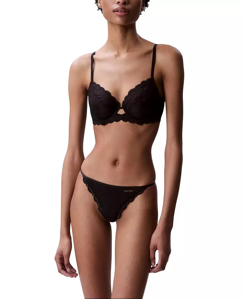商品Calvin Klein|Women's Sensual Stretch Lace Unlined Full-Coverage Bra QF8120,价格¥188,第3张图片详细描述