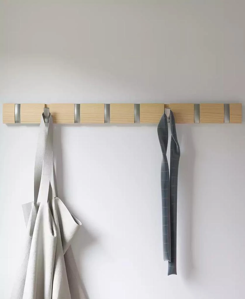 Flip Wall-Mounted 8-Hook Coat Rack 商品