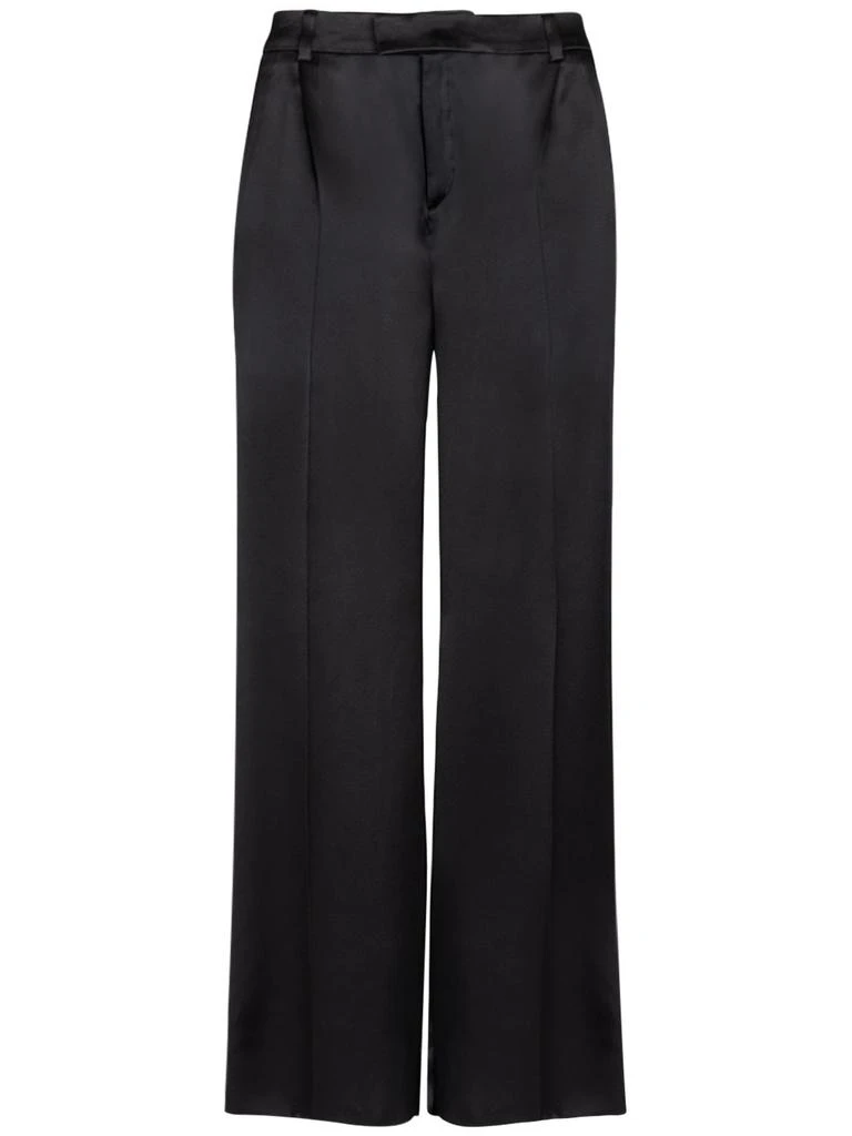 商品Yves Saint Laurent|Satin Flared Pants,价格¥15216,第1张图片