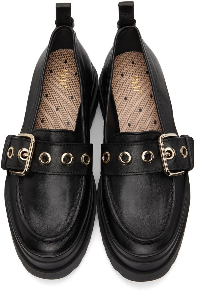 Black Lambskin Loafers商品第5张图片规格展示