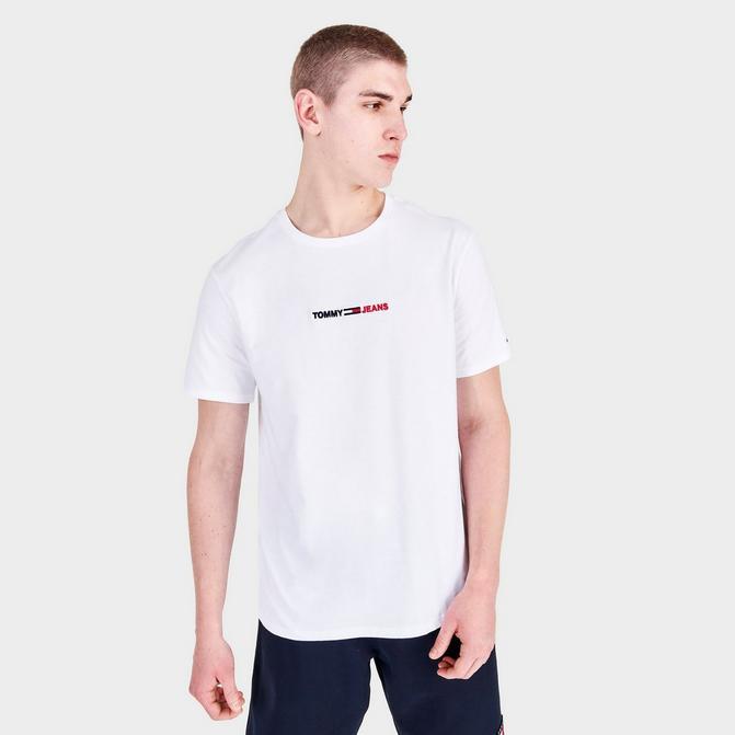 Men's Tommy Jeans Linear Logo Short-Sleeve T-Shirt商品第1张图片规格展示