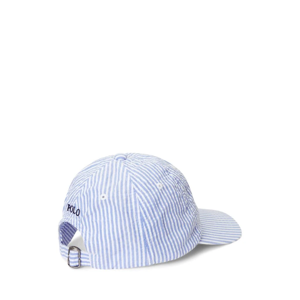 商品Ralph Lauren|Cotton Seersucker Ball Cap (Toddler),价格¥362,第2张图片详细描述